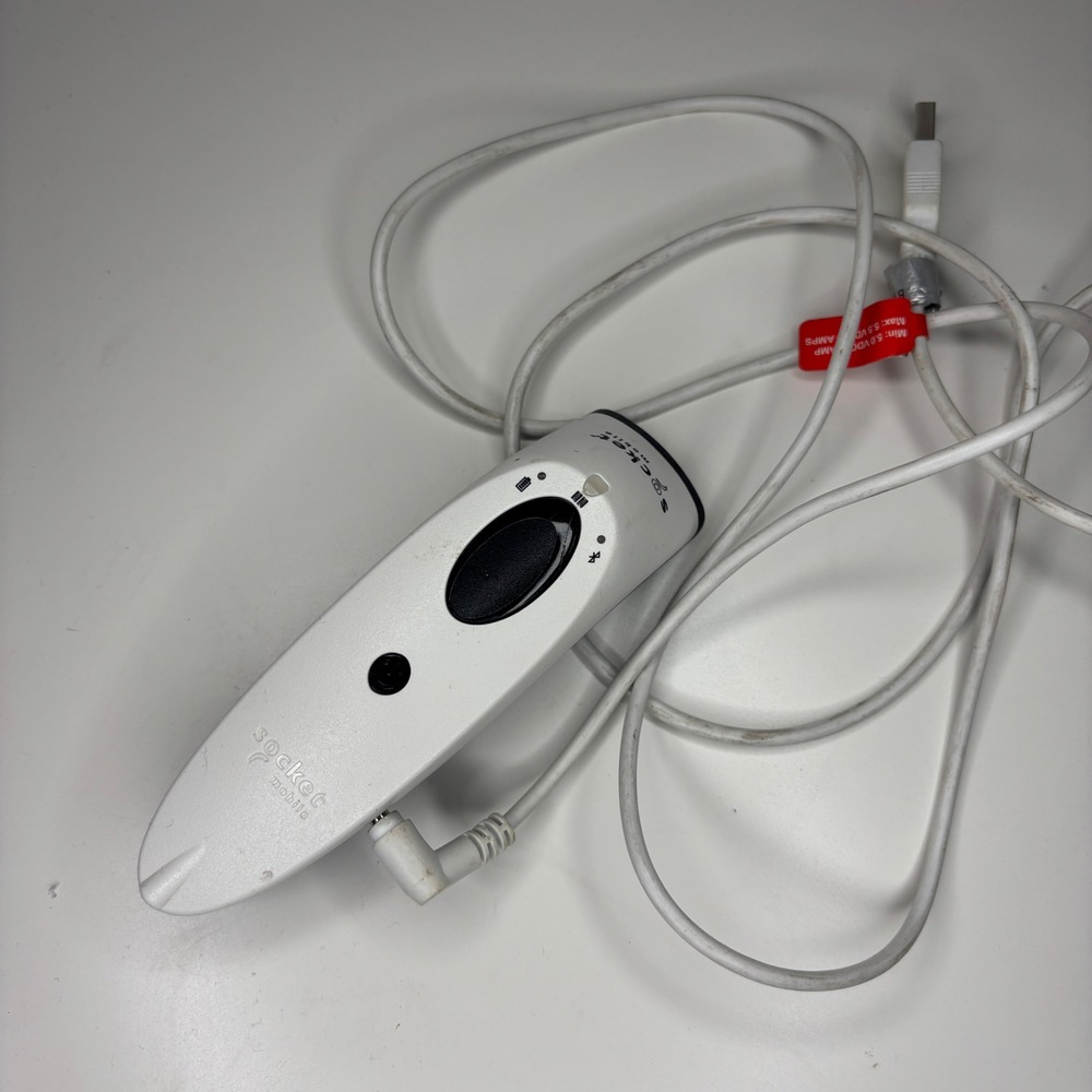 Socket Mobile S700 Barcode Scanner White Bluetooth 1D Linear Imager